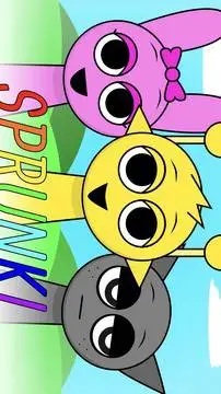 ai character: sprunki logo background