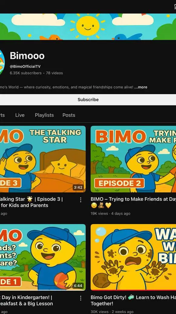 ai character: bimoo and filly background