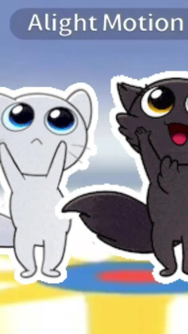 ai character: cat dancing background