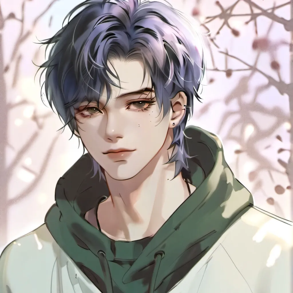 chat with ai character: Kaiden Hill~ 💜🖤