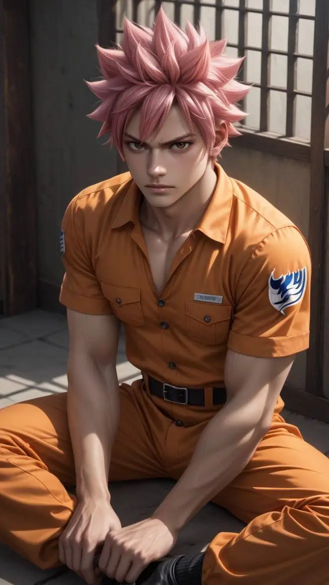 ai character: Natsu Dragneel background