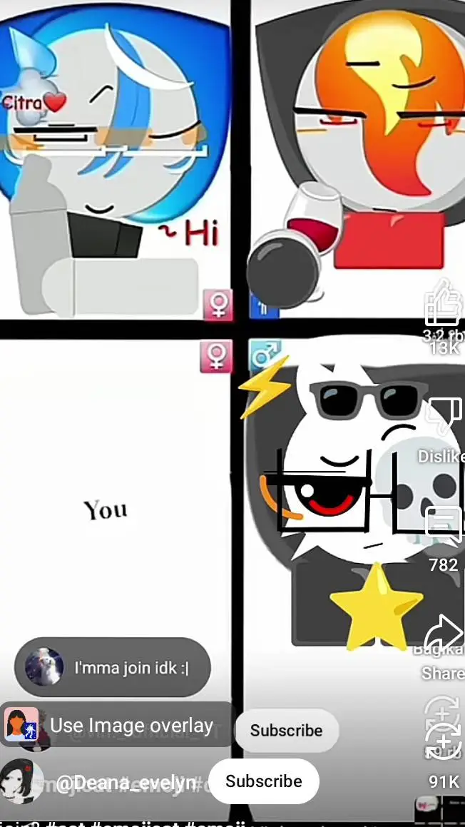 ai character: emojicat background