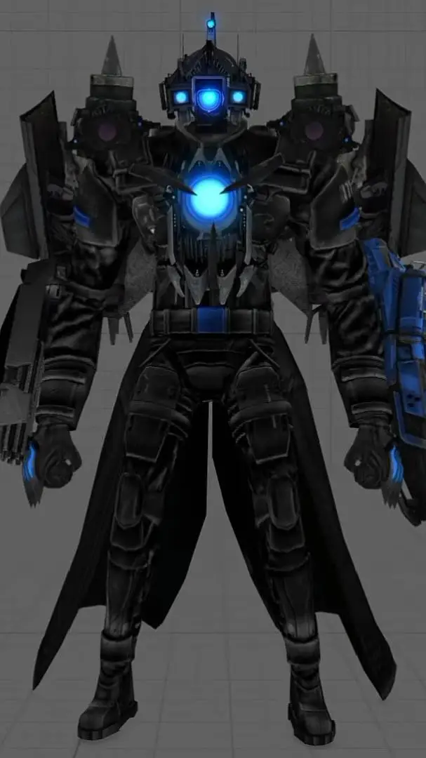 ai character: titán cámara Man background