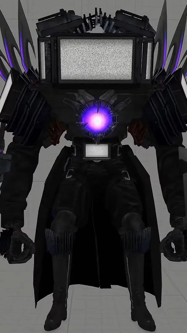 ai character: titán TV Man  background