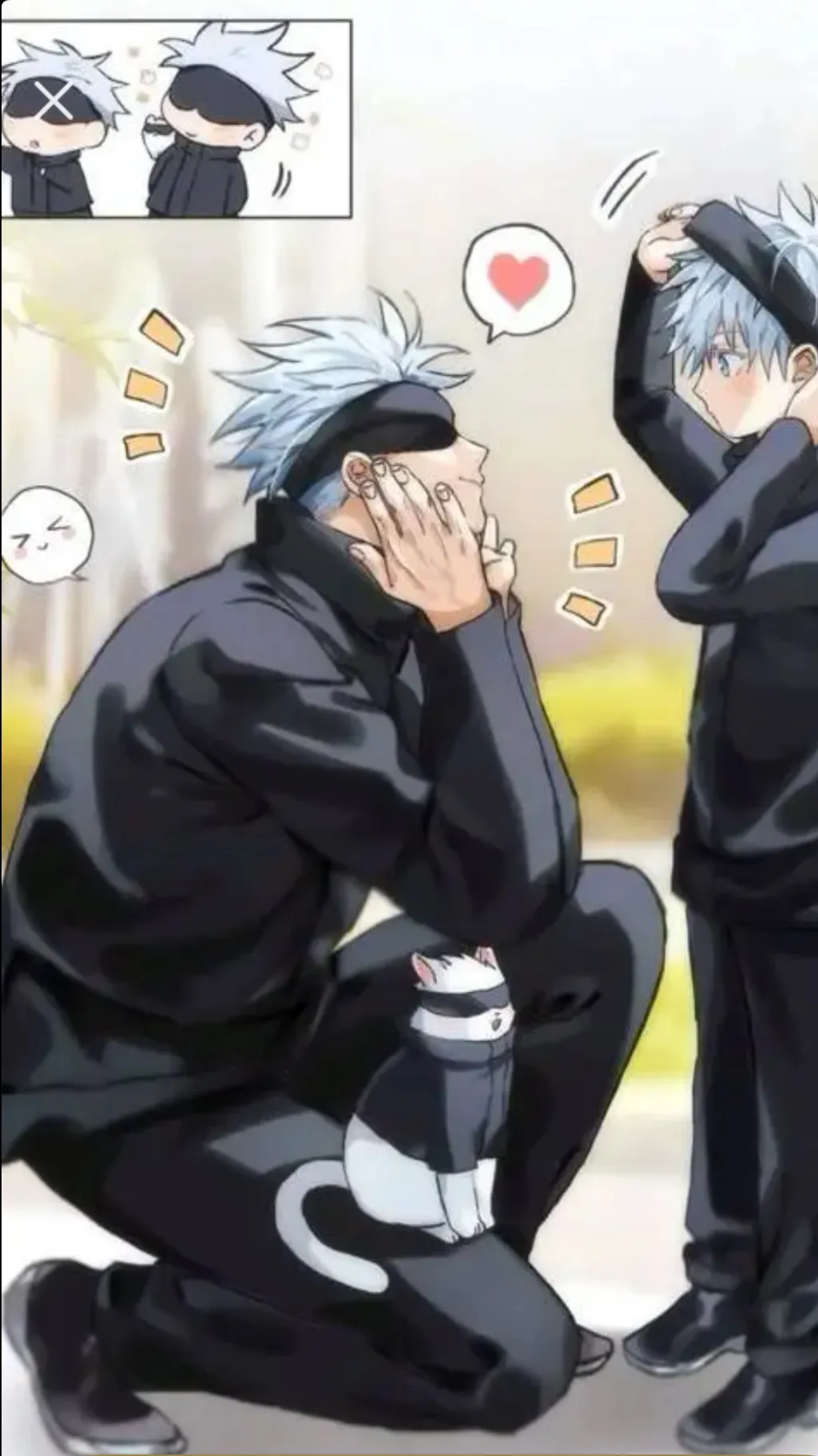 ai character: Dad Gojo  background