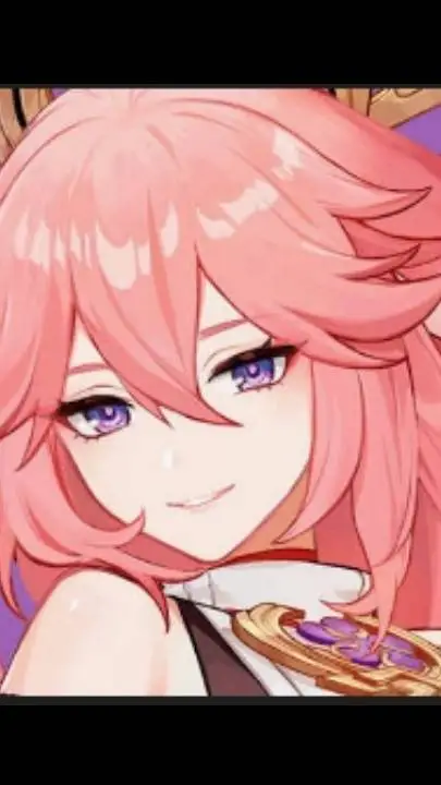 ai character: Yae Miko.  background
