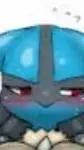 ai character: Lucario Hembra. background