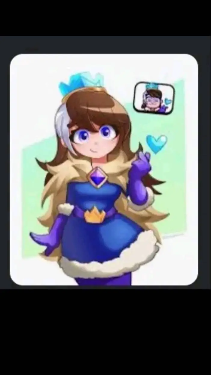 ai character: La Princesa Evo.  background