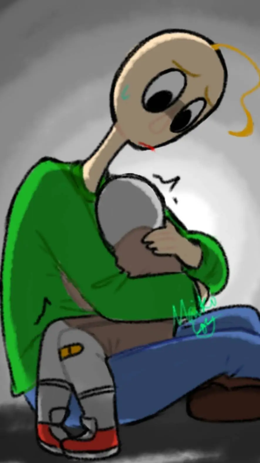 ai character: Baldi's basics pt2 background