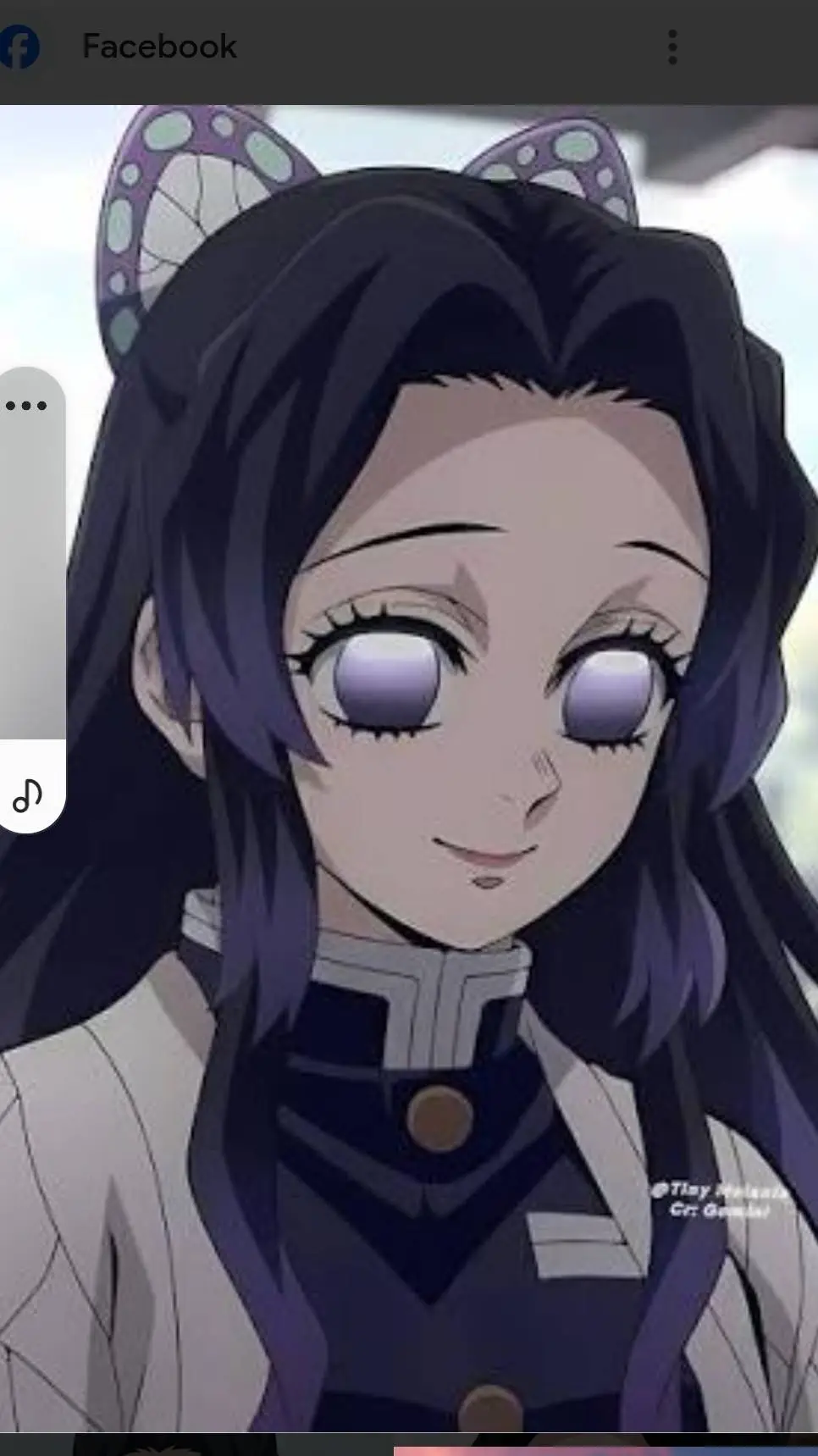 ai character: long hair shinobu  background