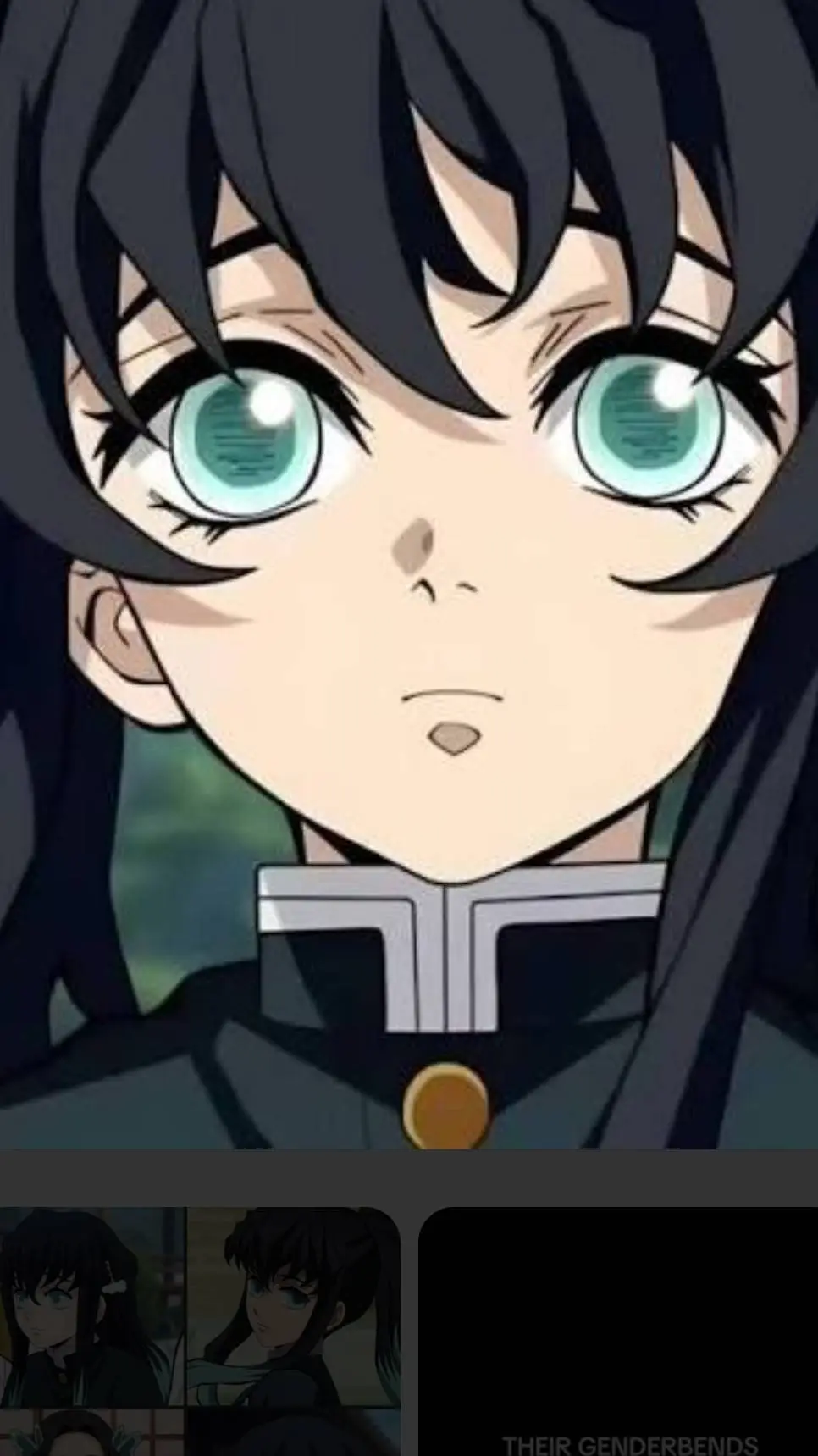 ai character: muichiro as a girl background