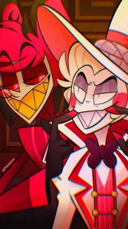 ai character: Alastor y Lucifer  background