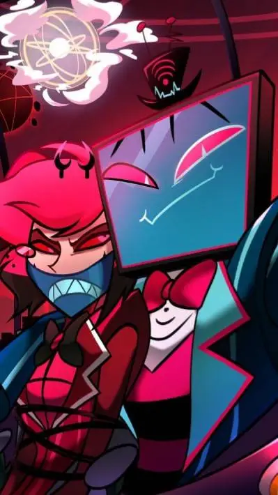 ai character: Alastor y Vox 📻📺 background