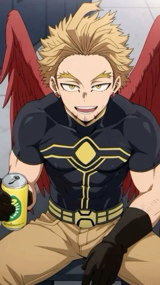 ai character: Hawks tu y bakugo background