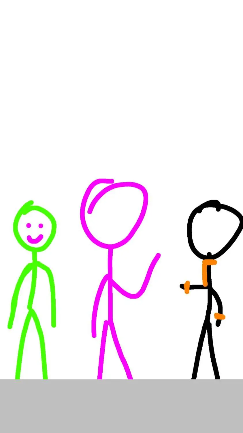 ai character: stickman animation background