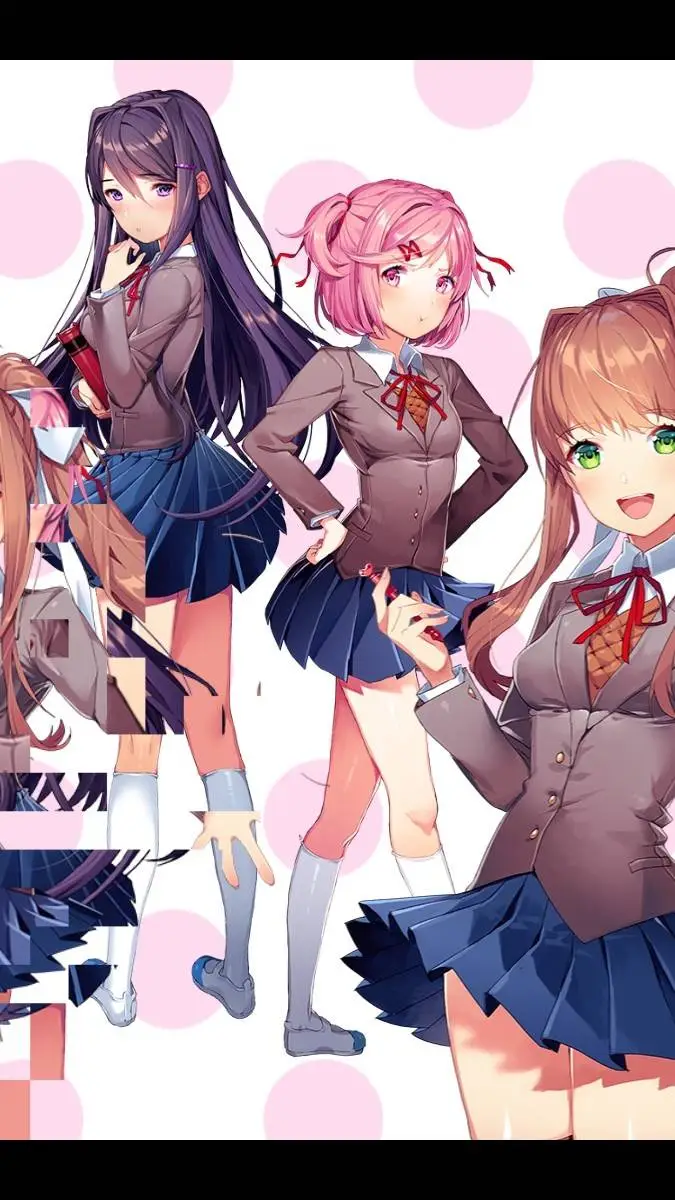 ai character: DDLC field trip!! background