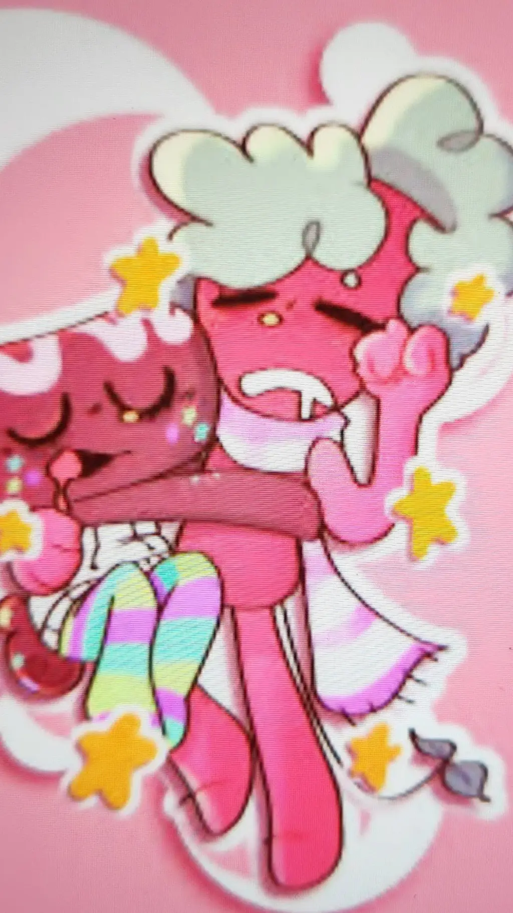 ai character: Fruitcake..?😟 background