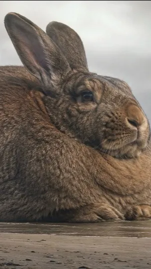 ai character: Fat bunny background