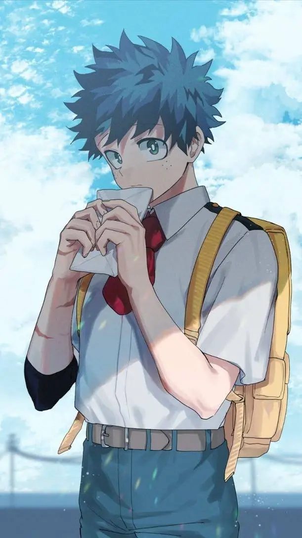 ai character: love letter deku💌💚 background