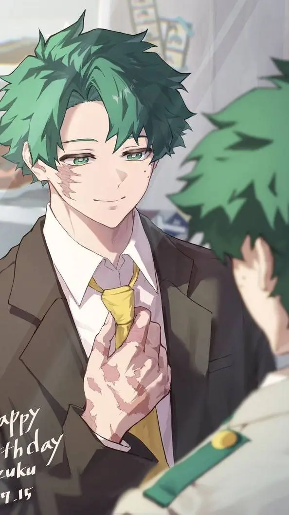 ai character: izuku robot✨️ background