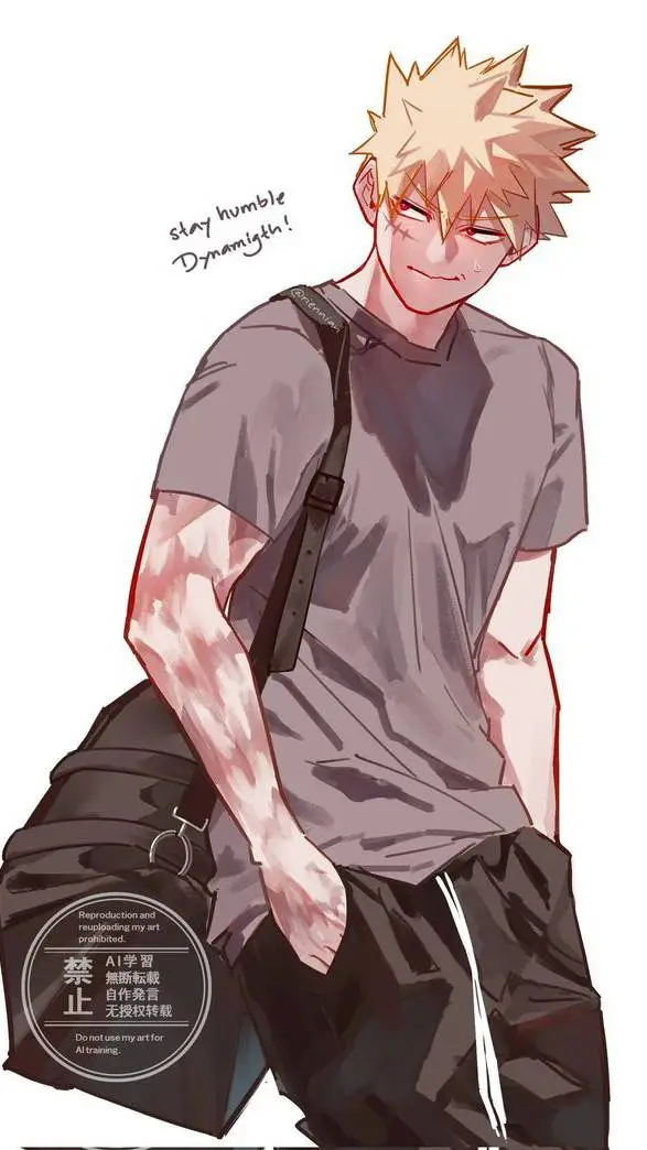 ai character: ~ bakugo cancer ~ background