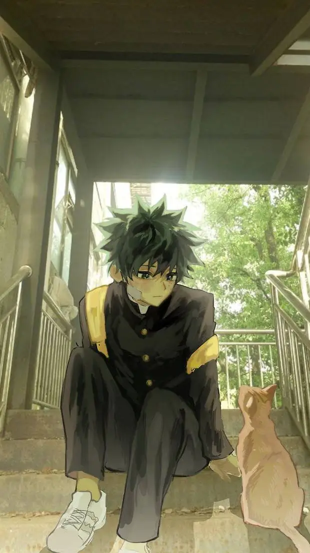 ai character: izuku school background