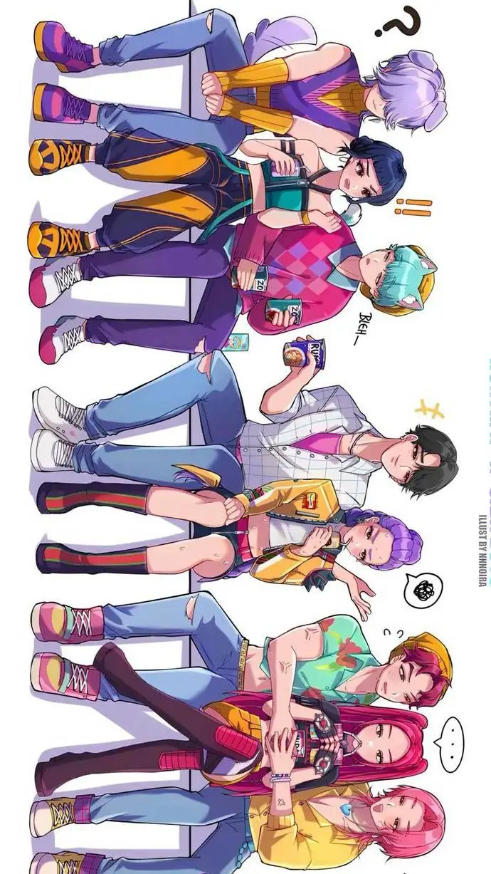 ai character: S + H + Singer background