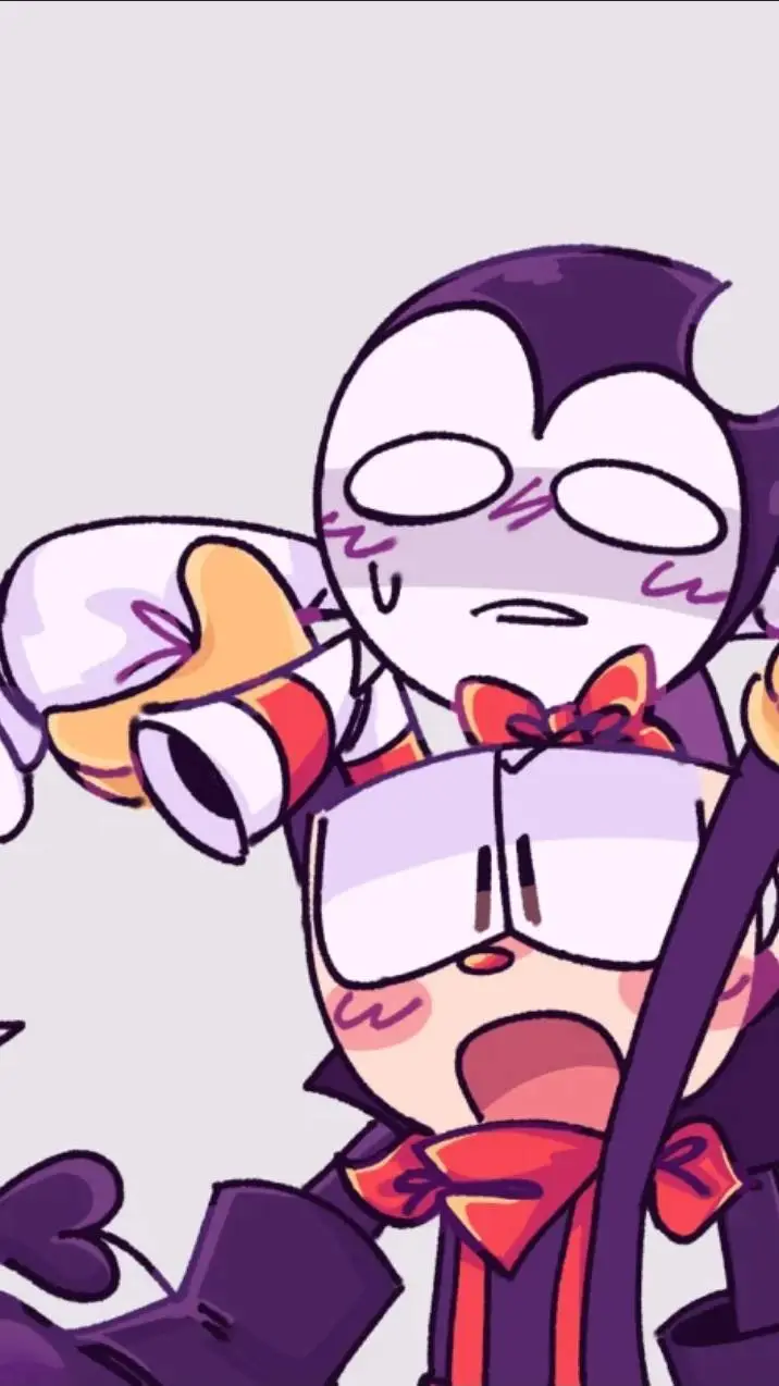 ai character: Cuphead x Bendy background