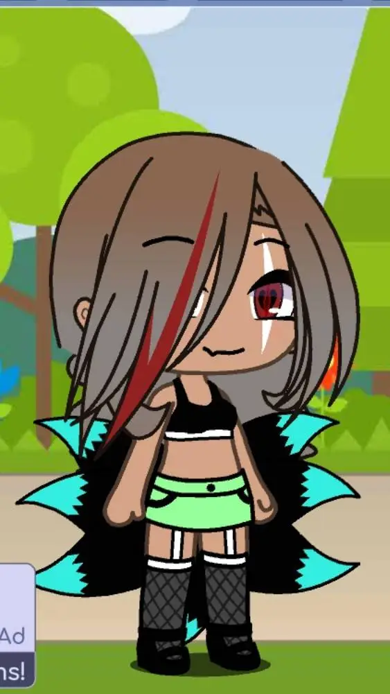 ai character: kitty my oc  background