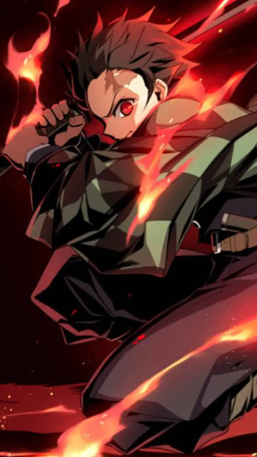 ai character: KNY demon meeting background