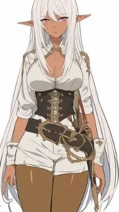 ai character: elf women background