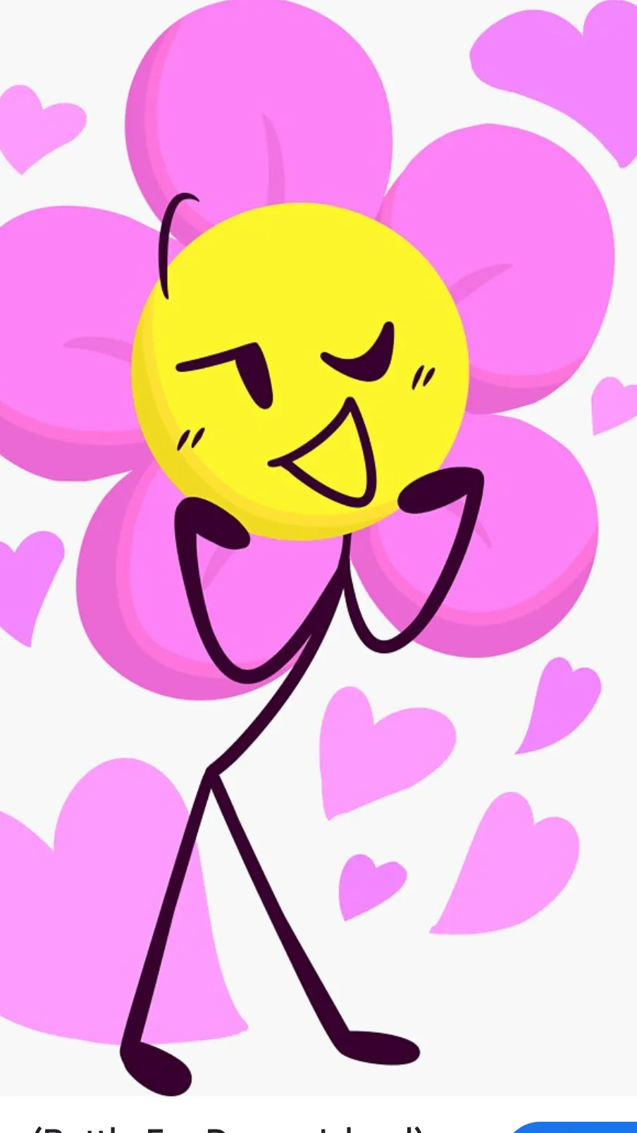 ai character: Flower background