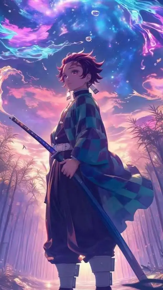 ai character: Experiment Tanjiro background