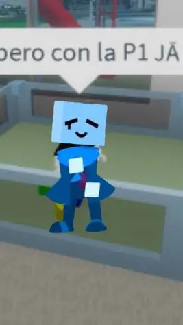 ai character: Cube! 🩵💙 background