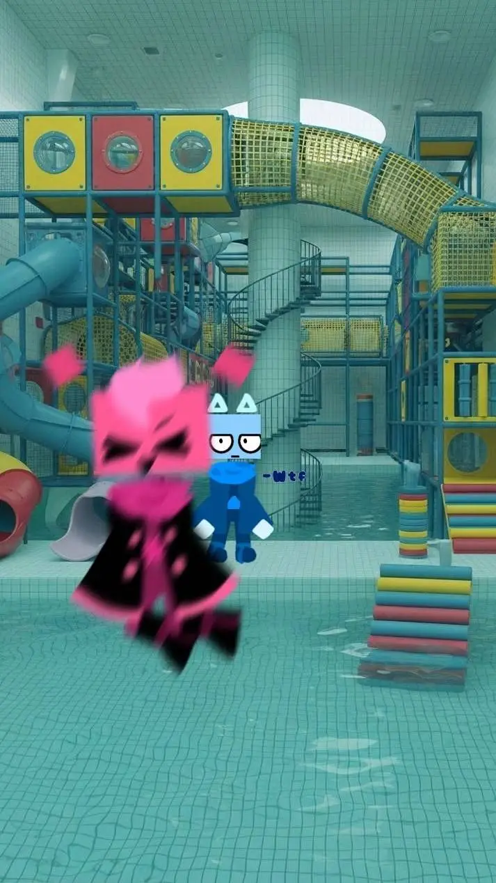 ai character: Cube y Cubic  background