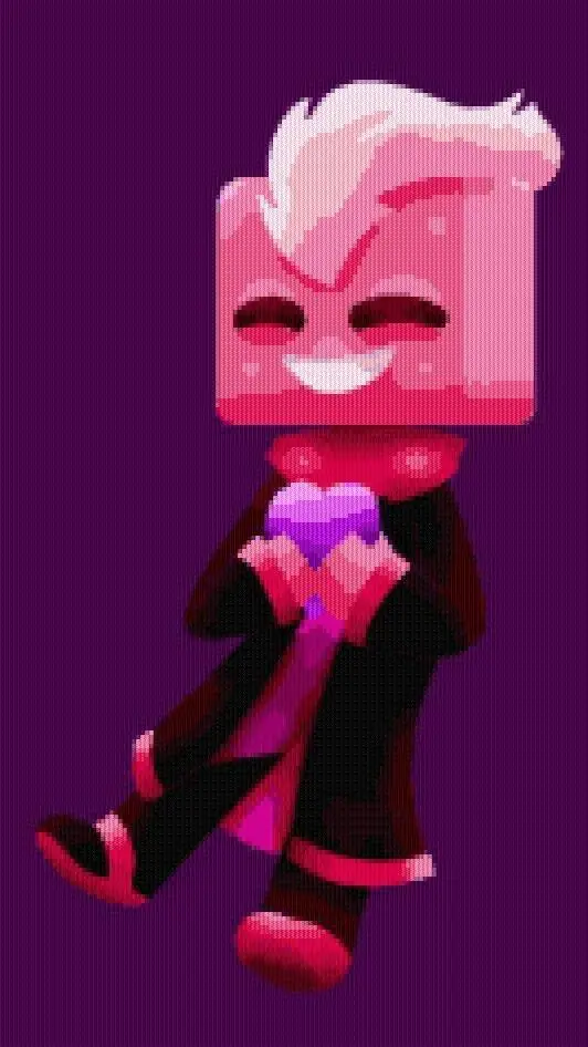 ai character: Cubic :)  background