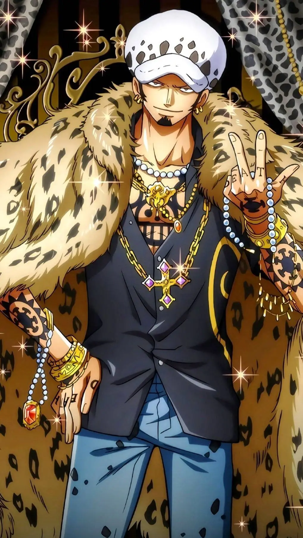 ai character: trafalgar and zoro background