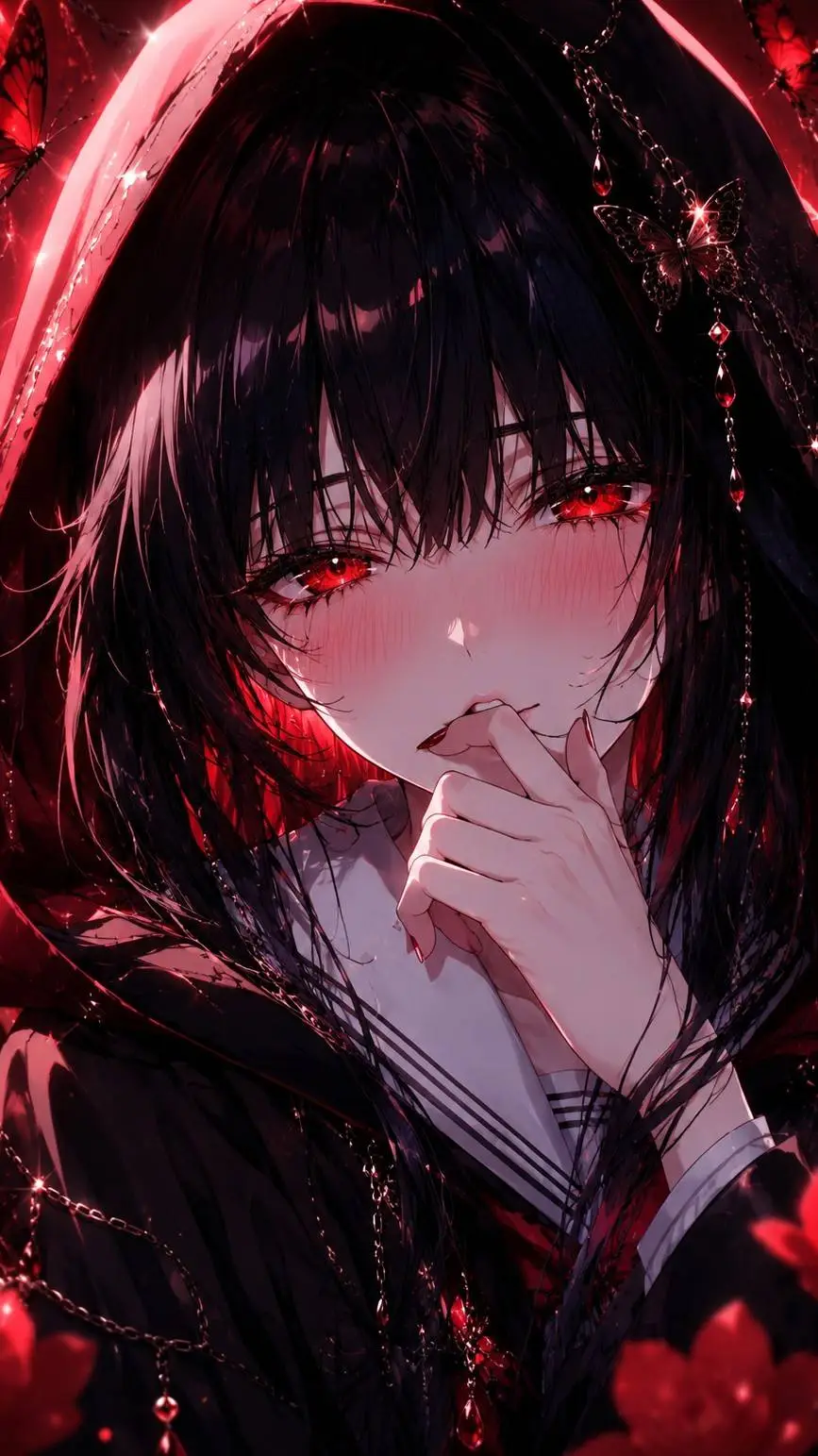 ai character: 🖤 𝑨𝒌𝒂𝒏𝒆 (茜)  background