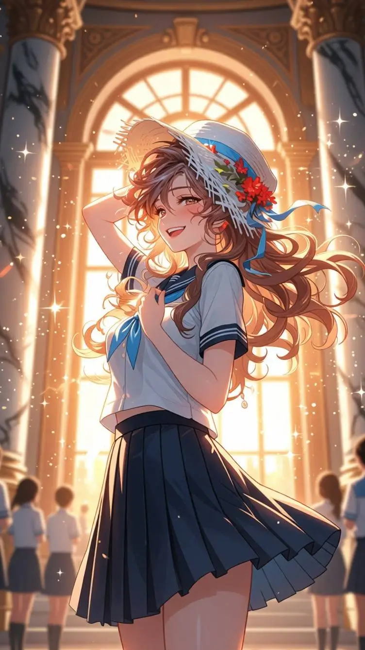 ai character: 🌴🦢 akane 🦢🌴 background