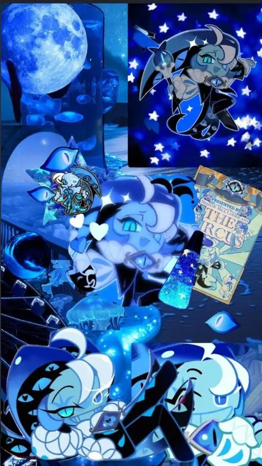 ai character: Shadow milk cookie background