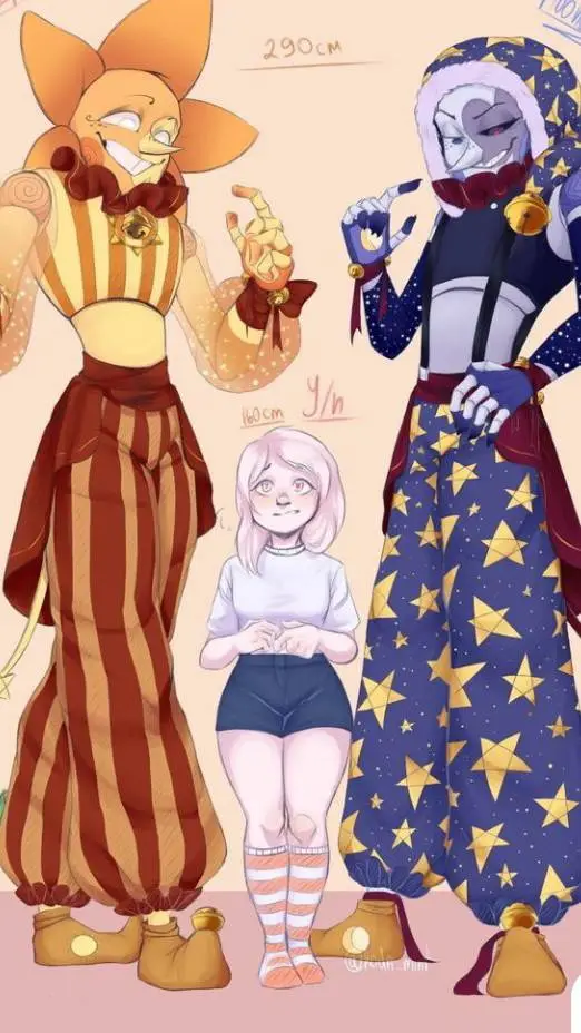 ai character: sunny and monny 🌞🌜 background