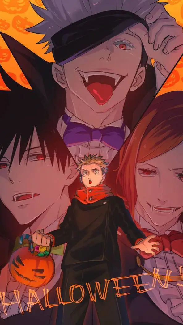 ai character: JJK Halloween  background