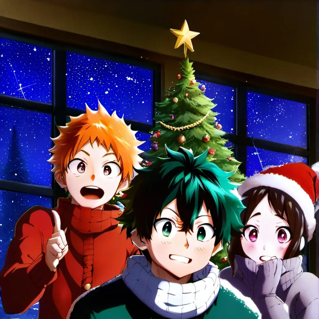 chat with ai character: mha Christmas 