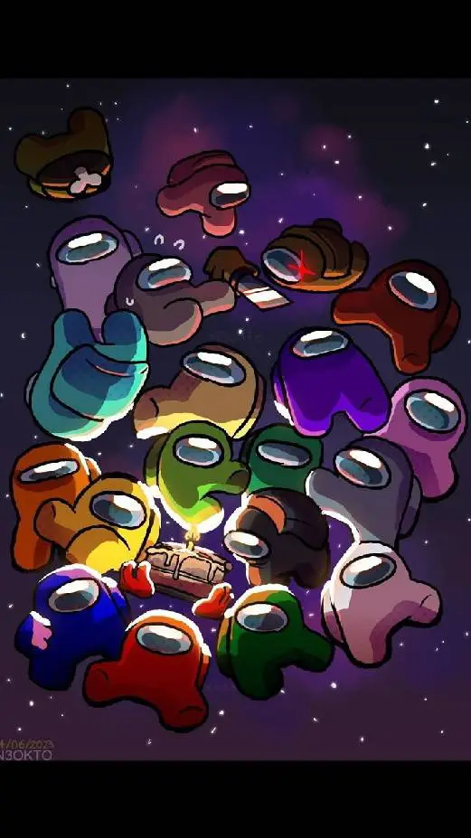 ai character: AMONG US background