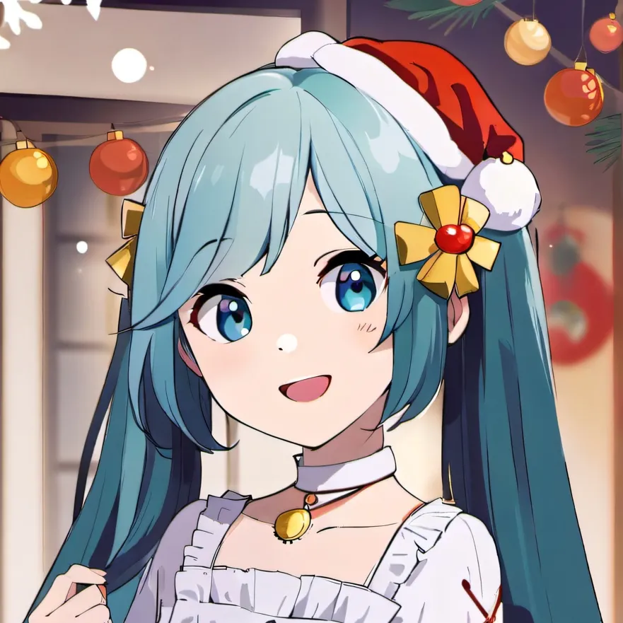 chat with ai character: miku chrismas