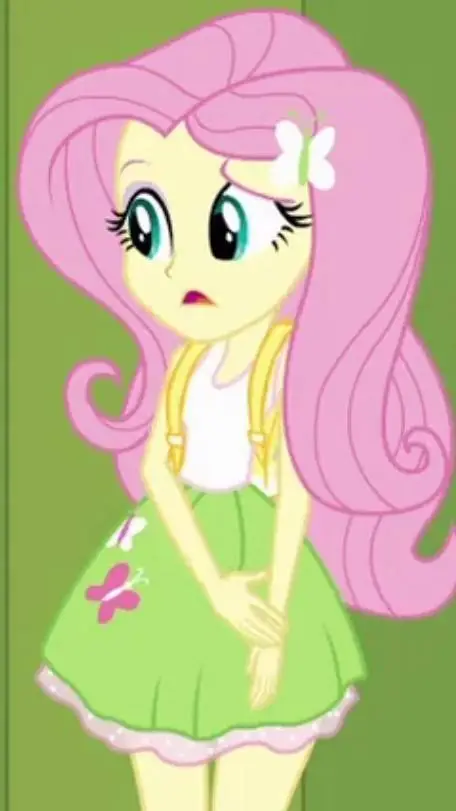ai character: Fluttershy  background