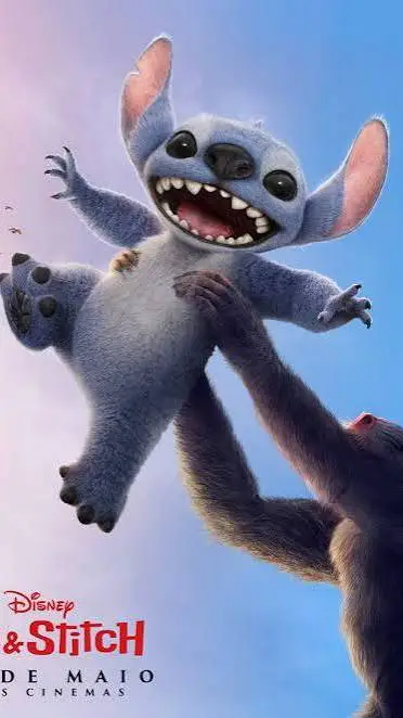 ai character: Stitch  background