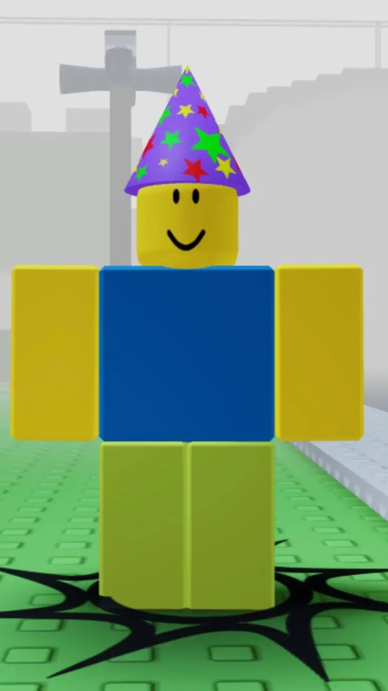 ai character: noob Roblox  background