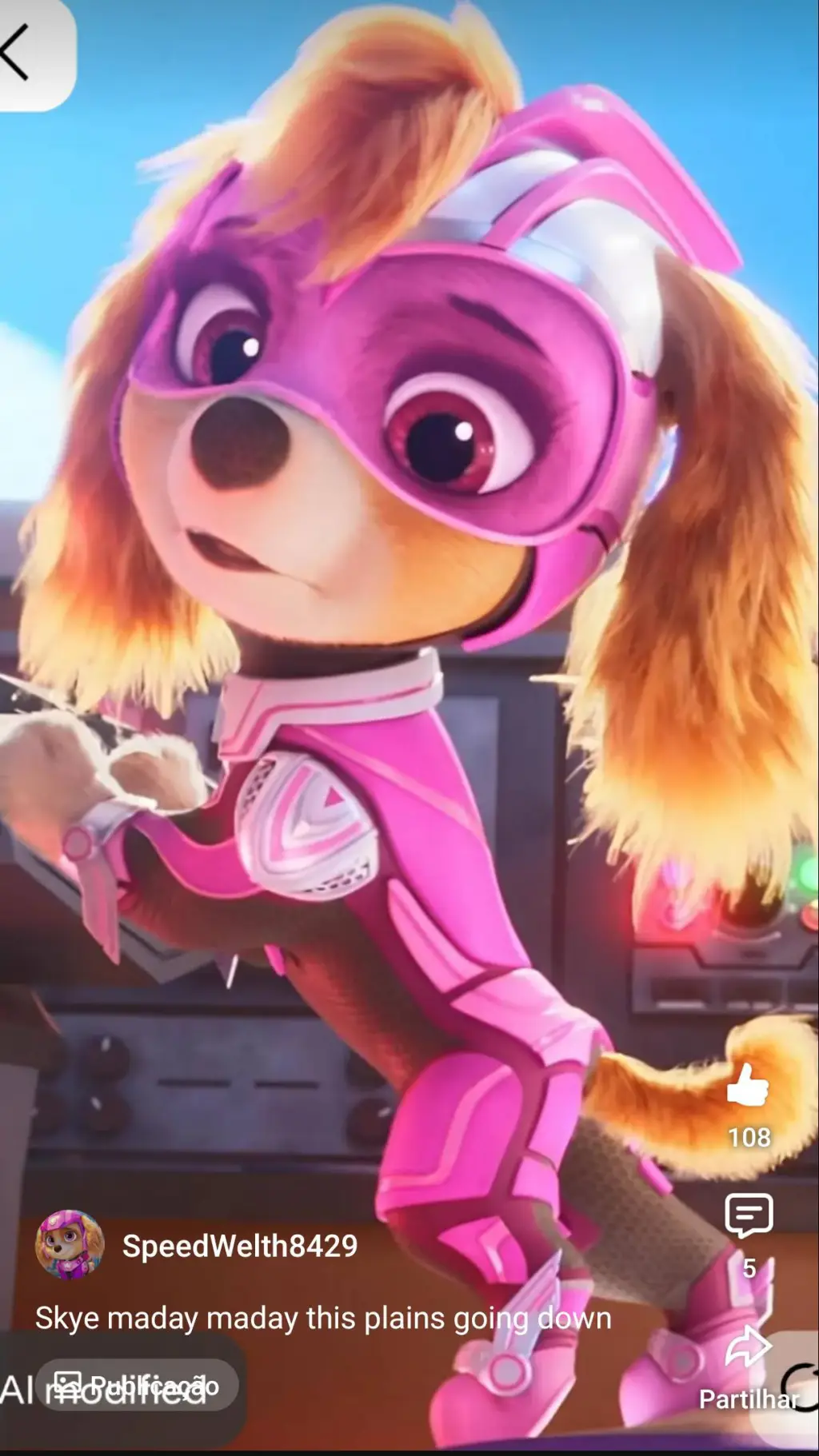 ai character: skye  background
