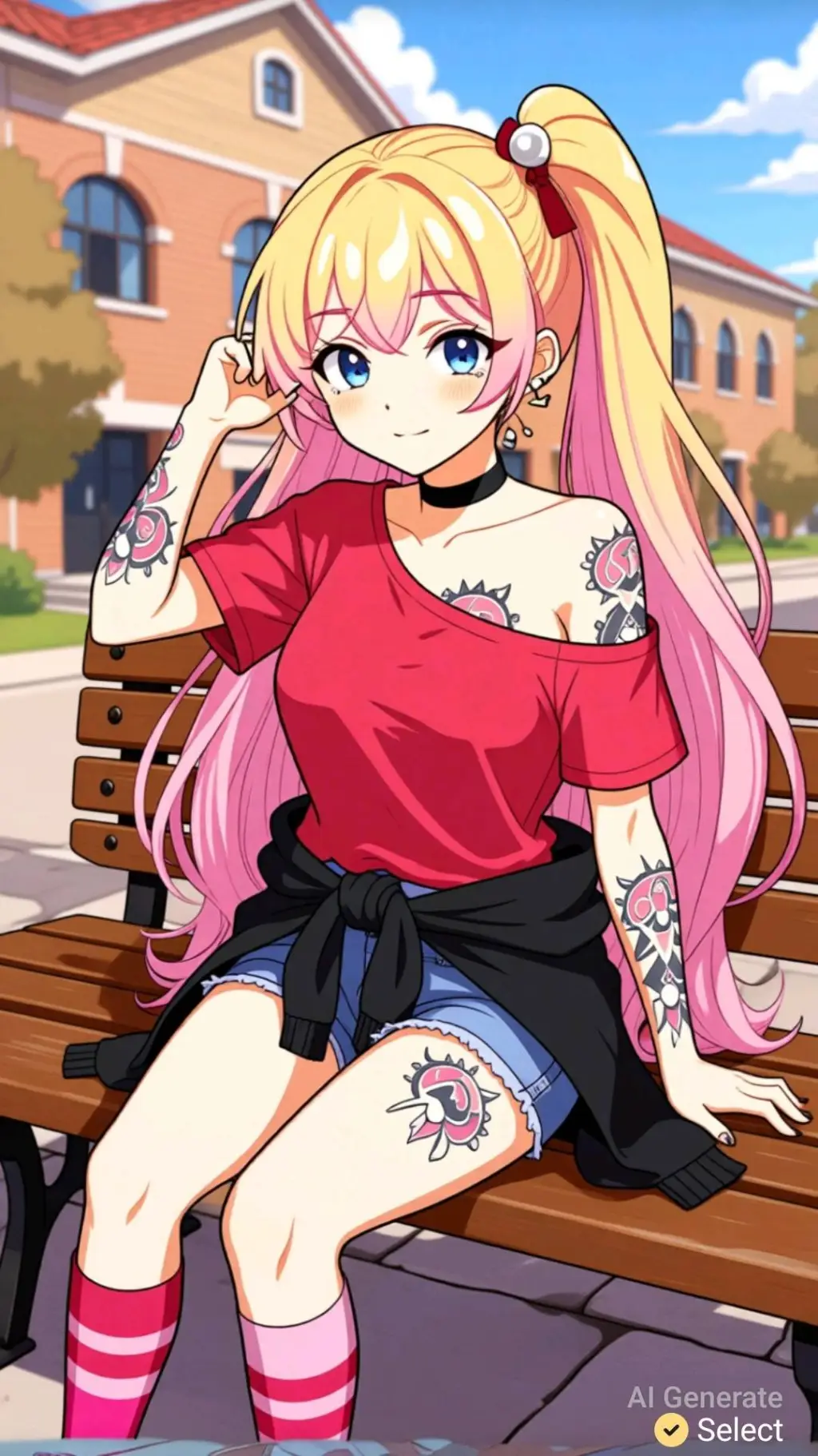 ai character: vella  background